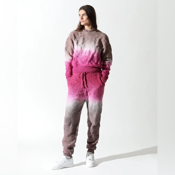 Twenty Montreal Crossover Netting Sweater Dip Dye Hoodie Size S - Picture 7 of 8